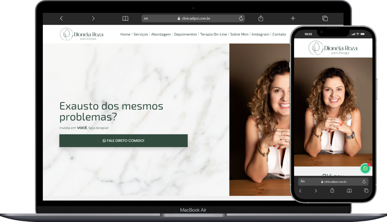 LANDING PAGE PARA CLÍNICA PSCICÓLOGA (ELEMENTOR PRO)